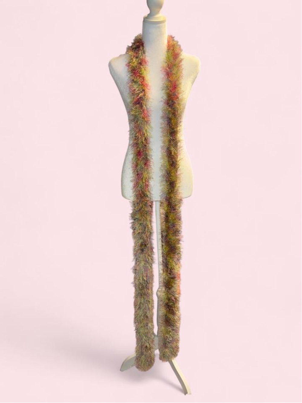 Plush Multicolor Faux Fur Scarf - Home Accents